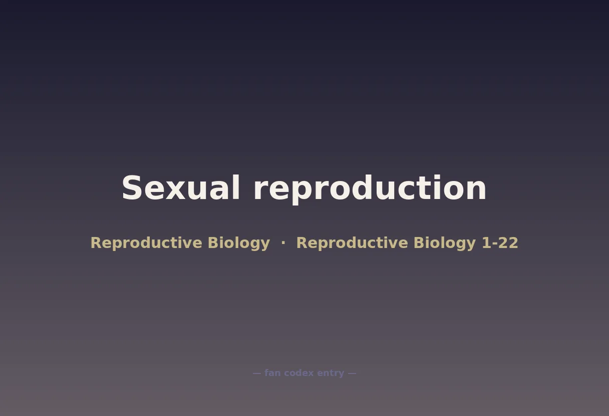 Sexual reproduction