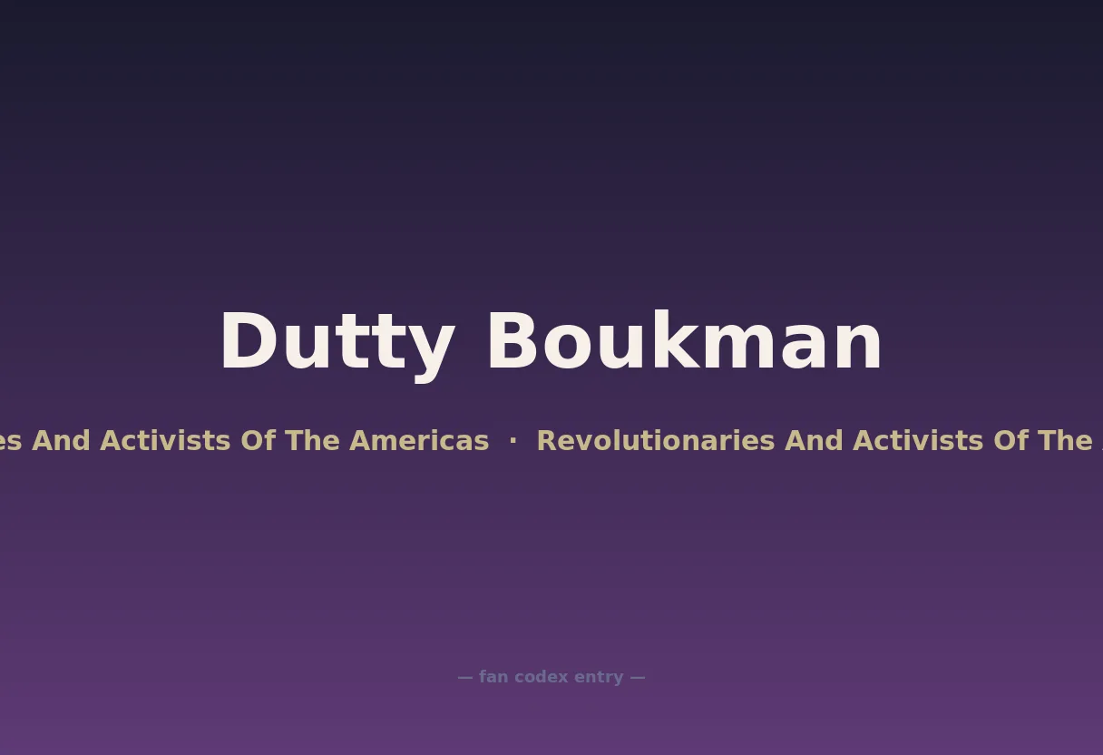 Dutty Boukman