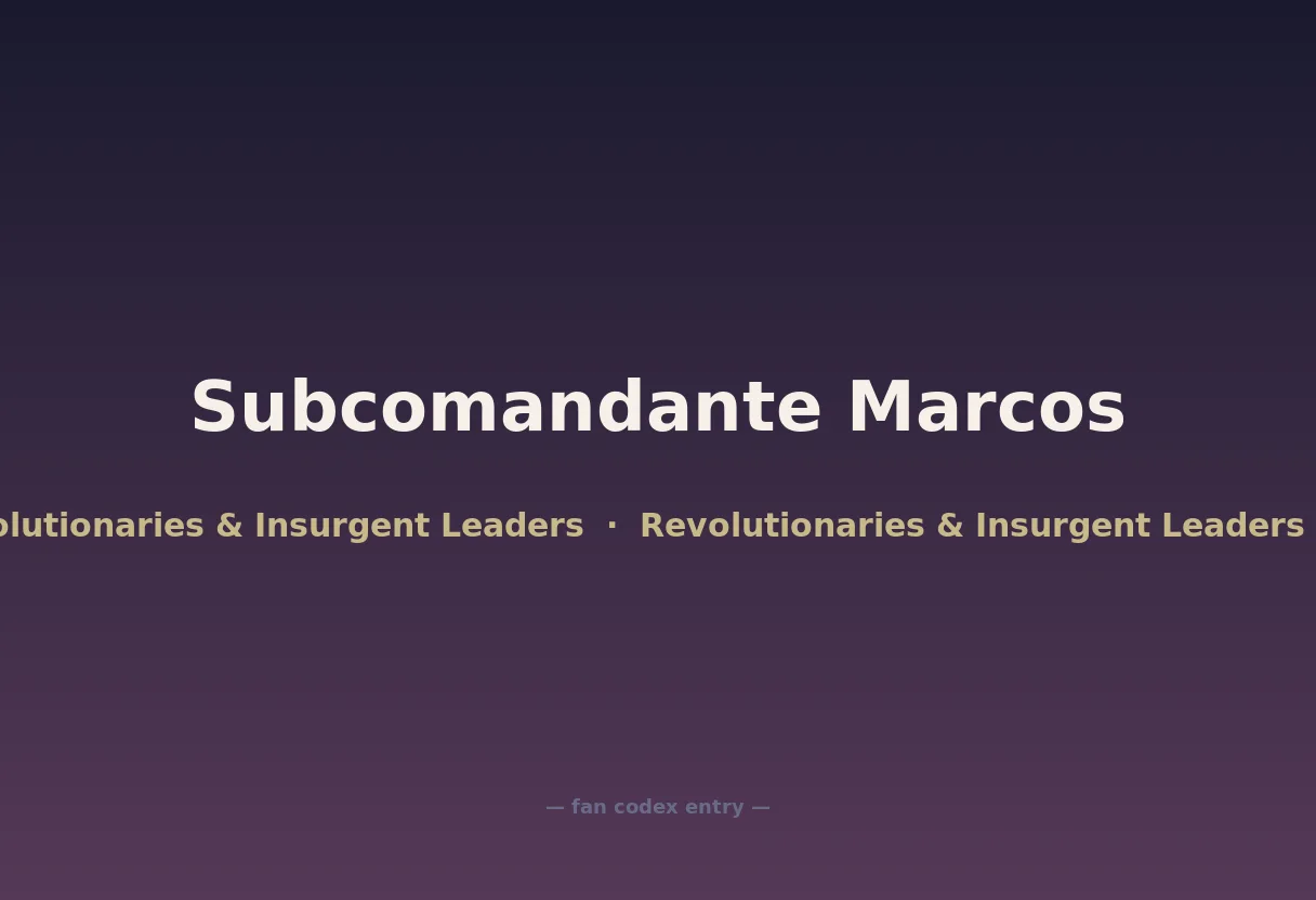 Subcomandante Marcos