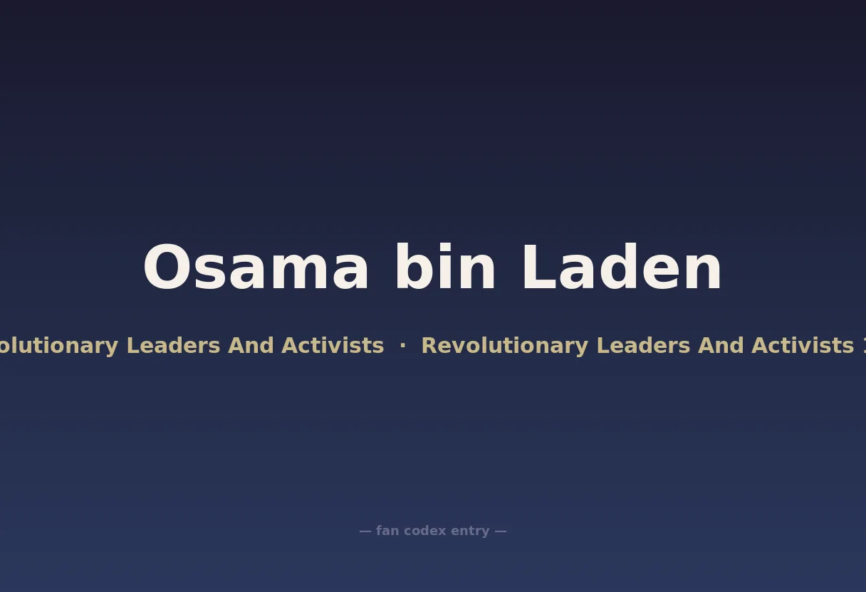 Osama bin Laden