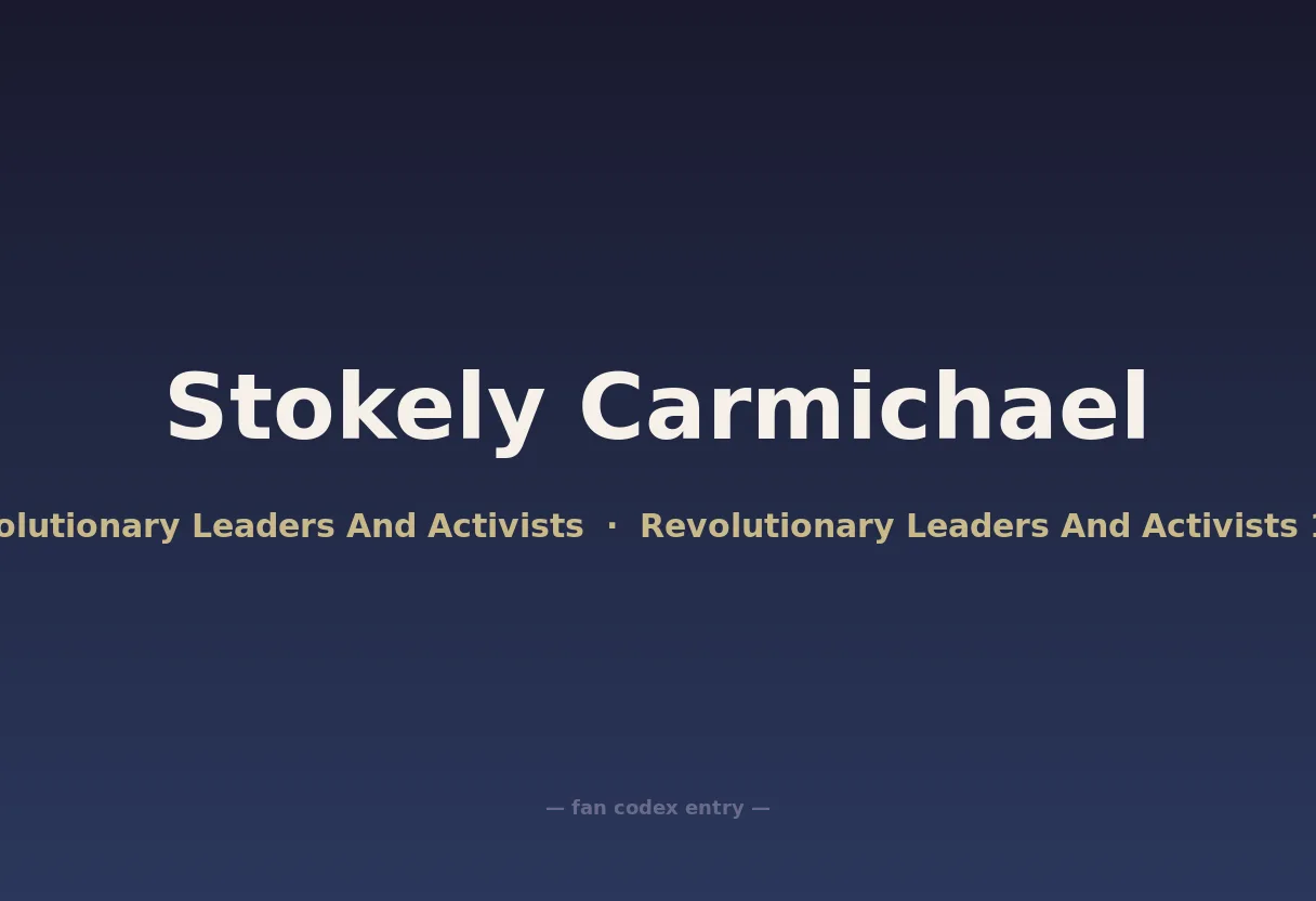 Stokely Carmichael
