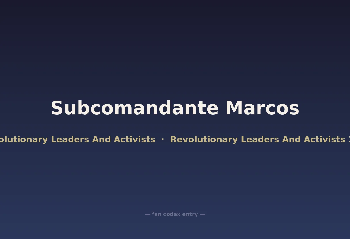 Subcomandante Marcos