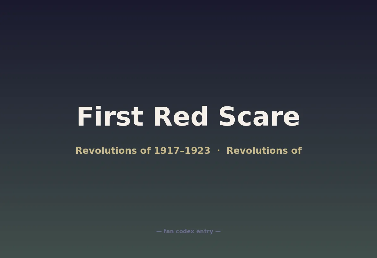 First Red Scare