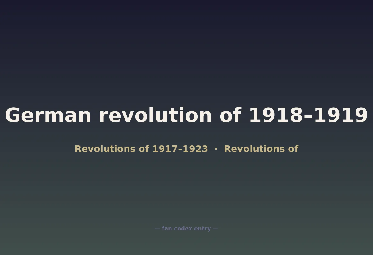 German revolution of 1918–1919
