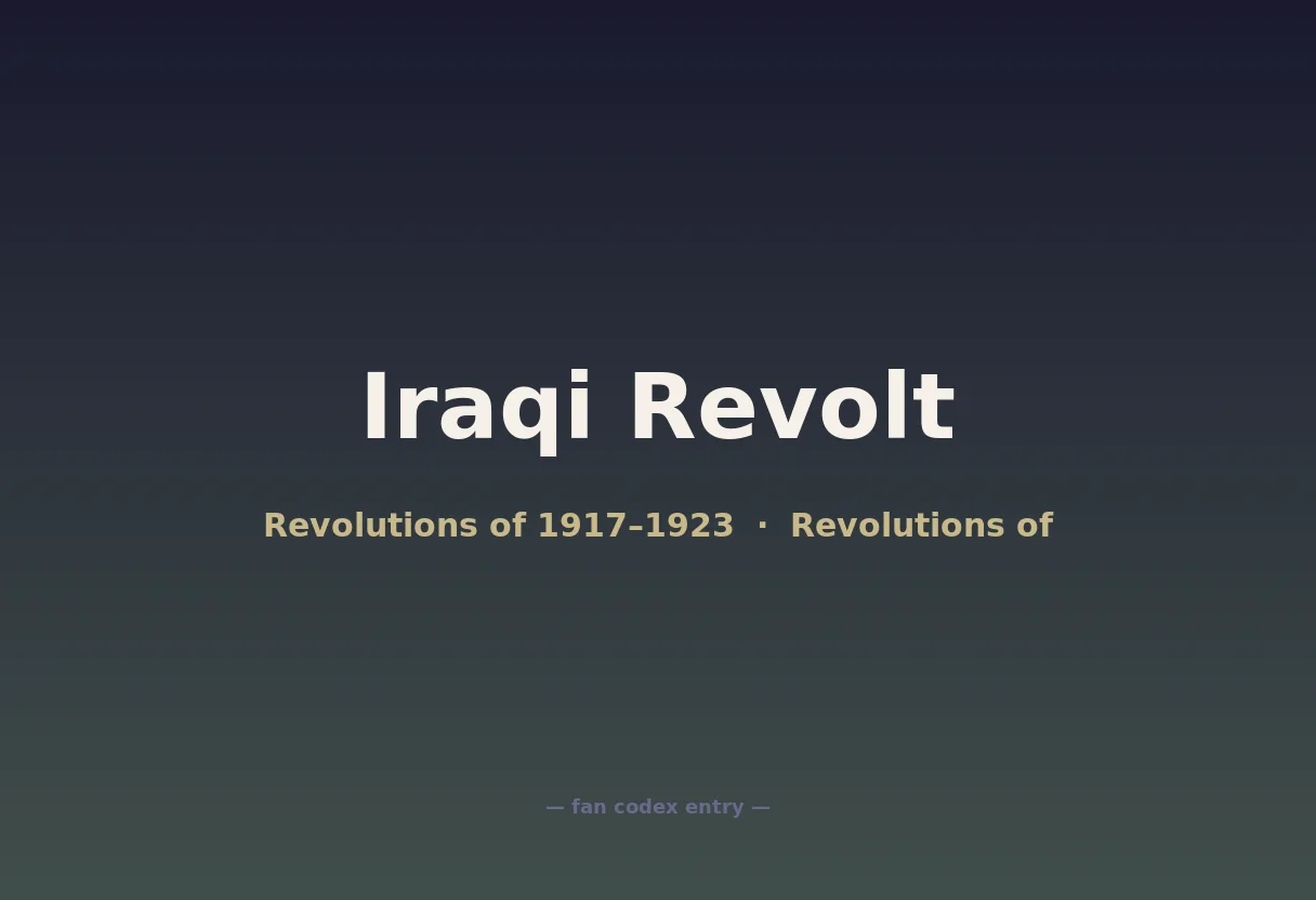 Iraqi Revolt