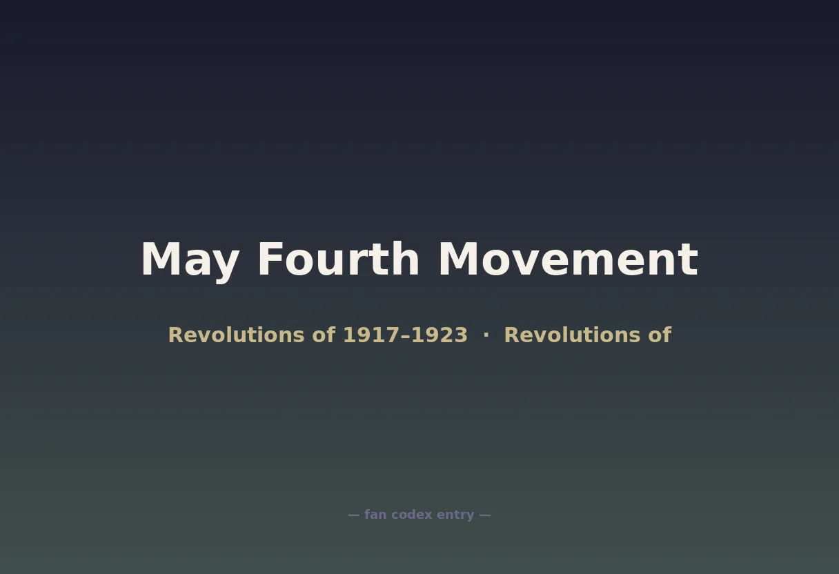 May Fourth Movement