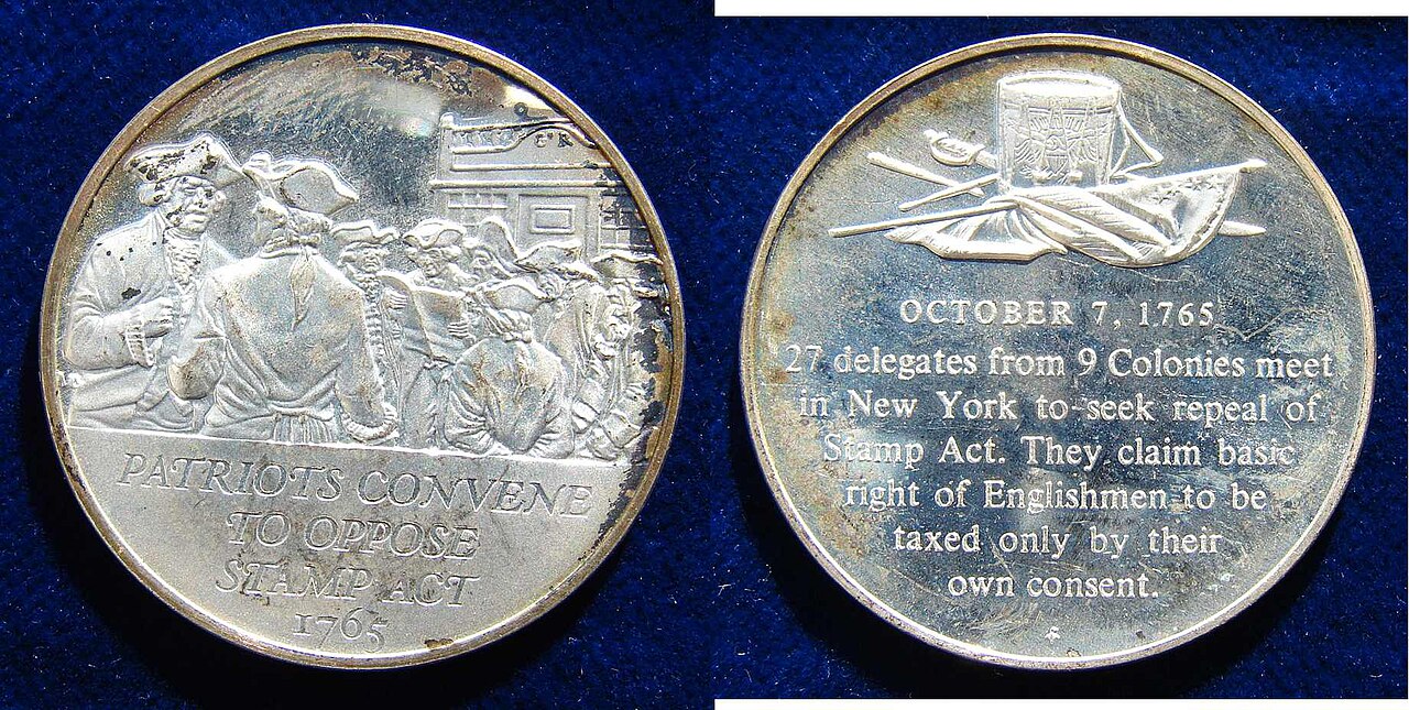 American Revolution & War of Independence 1765 Medal