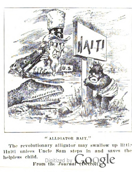 Haiti revolution United States alligator bait editorial cartoon
