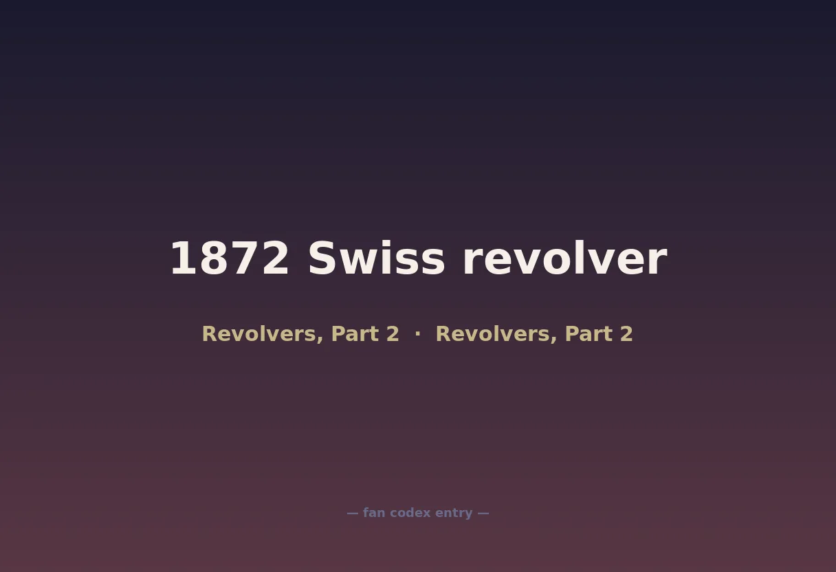 1872 Swiss revolver