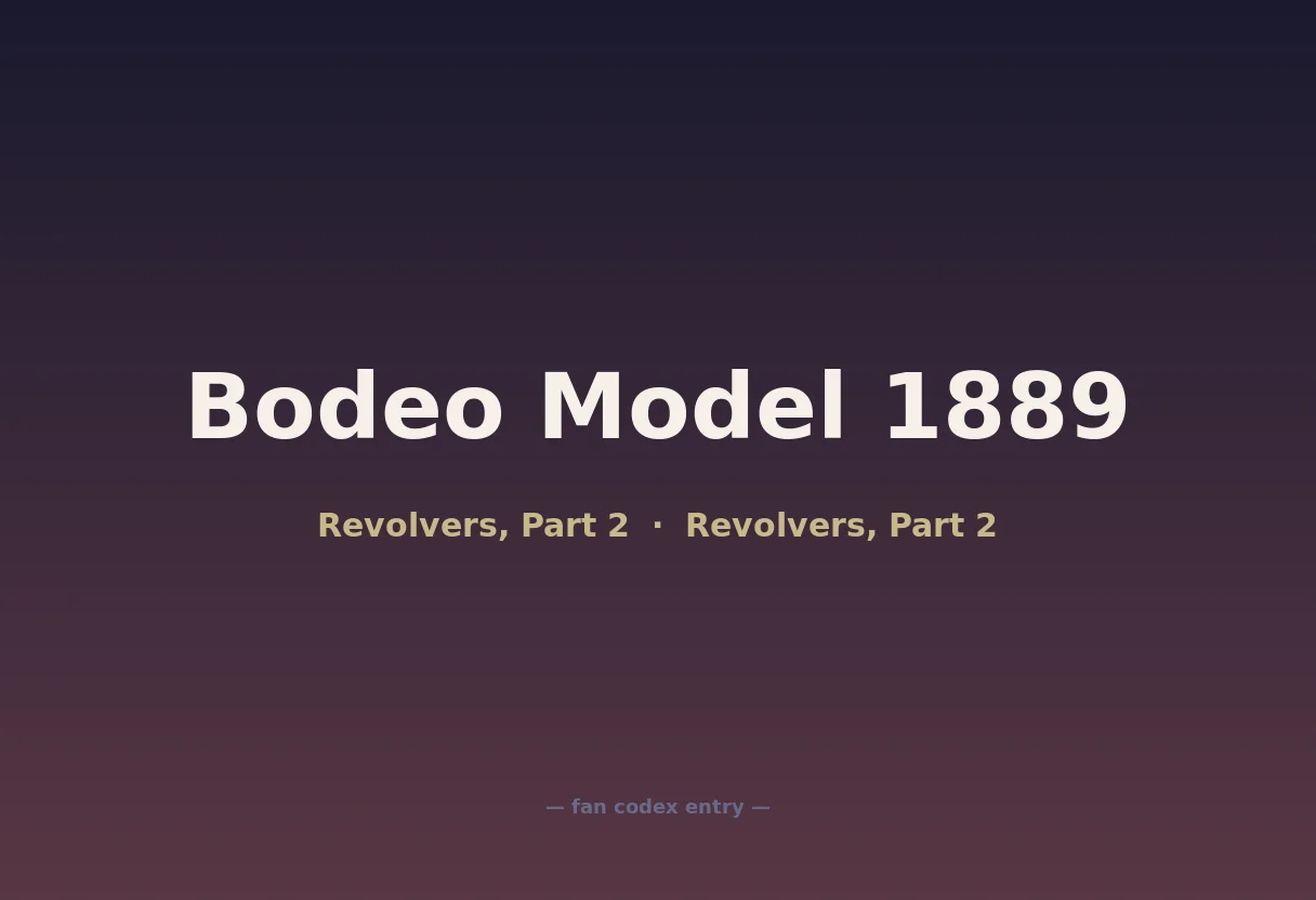 Bodeo Model 1889