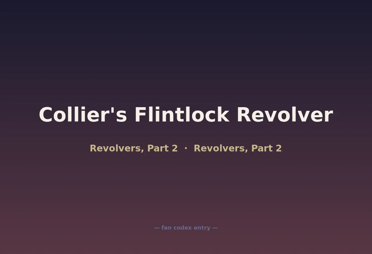 Collier's Flintlock Revolver