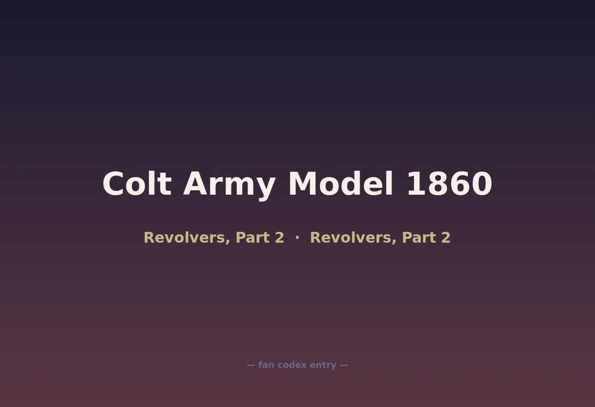 Colt Army Model 1860