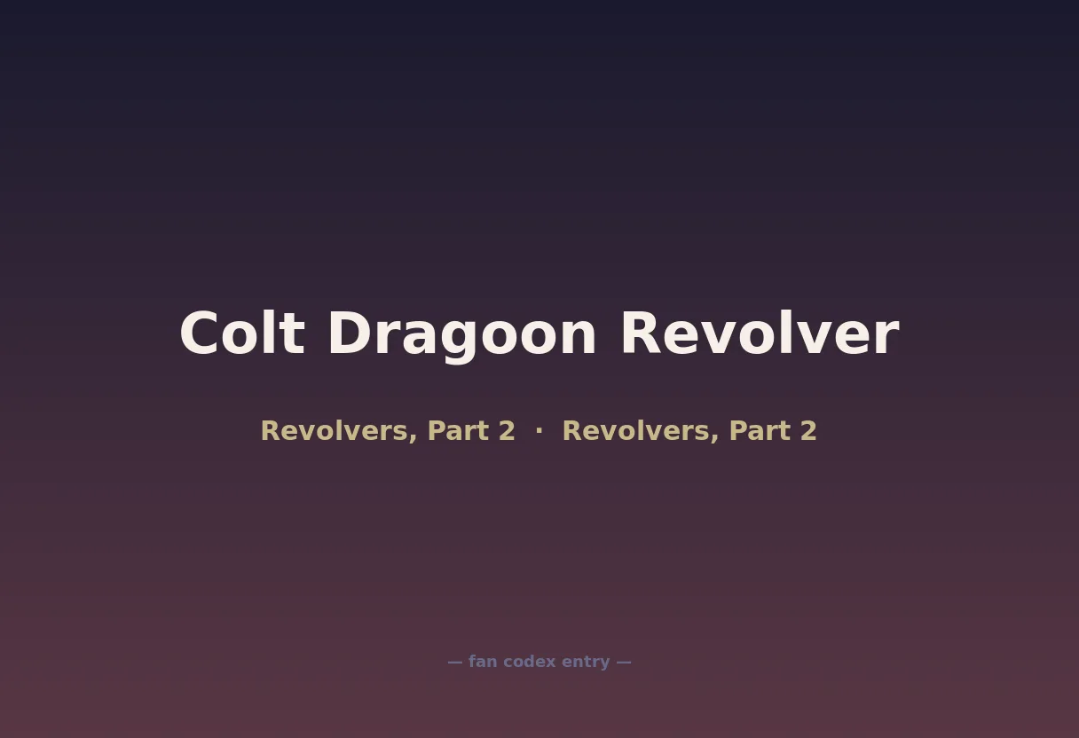 Colt Dragoon Revolver