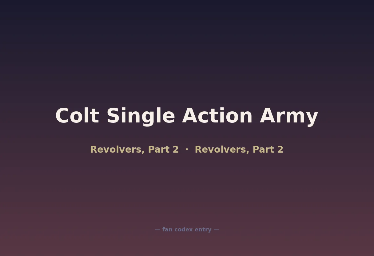 Colt Single Action Army