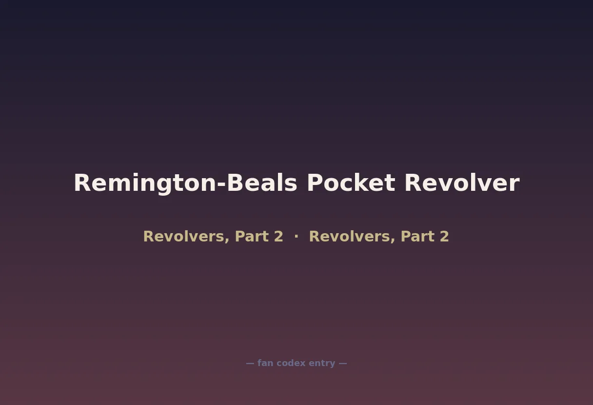 Remington-Beals Pocket Revolver