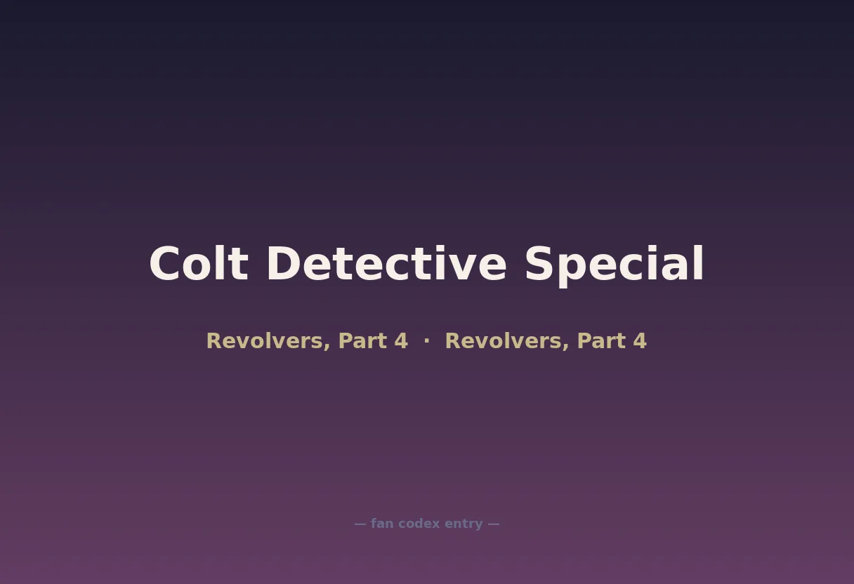 Colt Detective Special