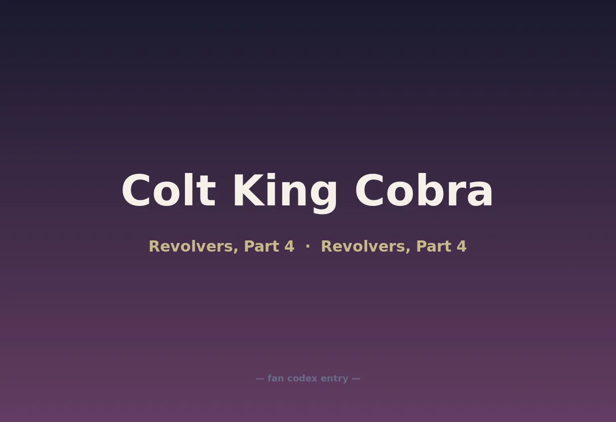 Colt King Cobra