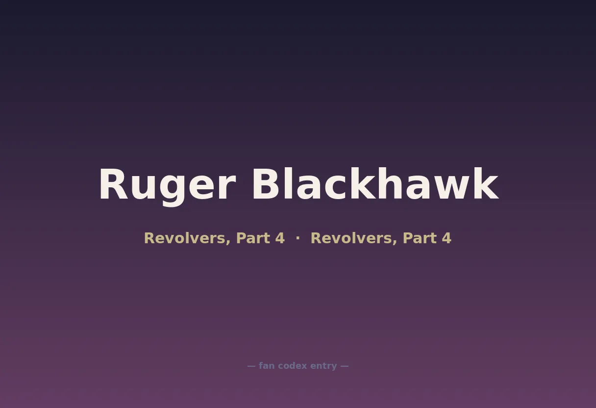 Ruger Blackhawk