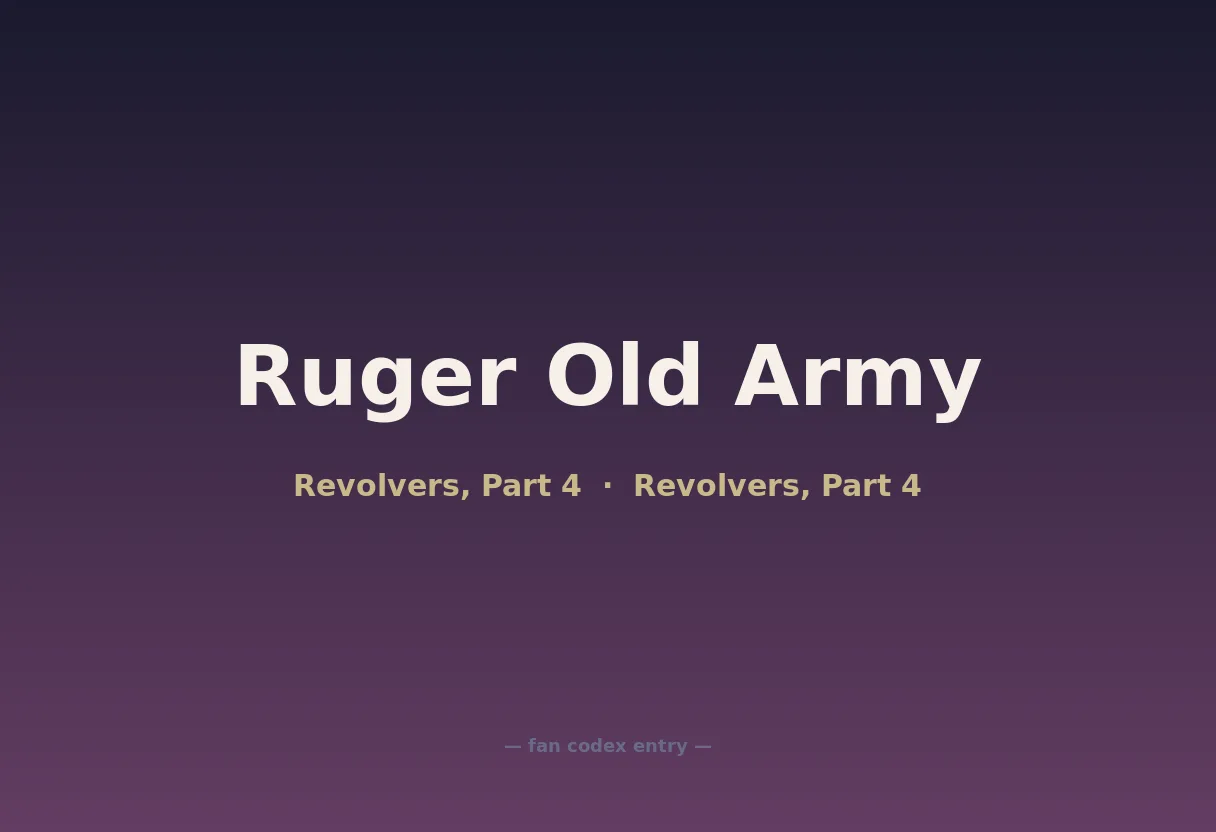 Ruger Old Army