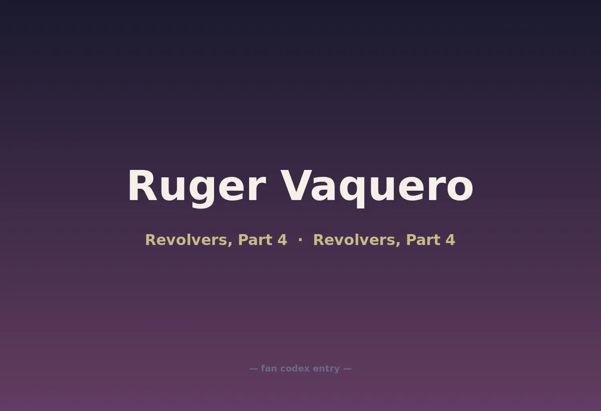Ruger Vaquero