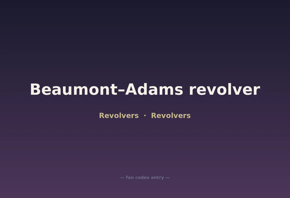 Beaumont–Adams revolver