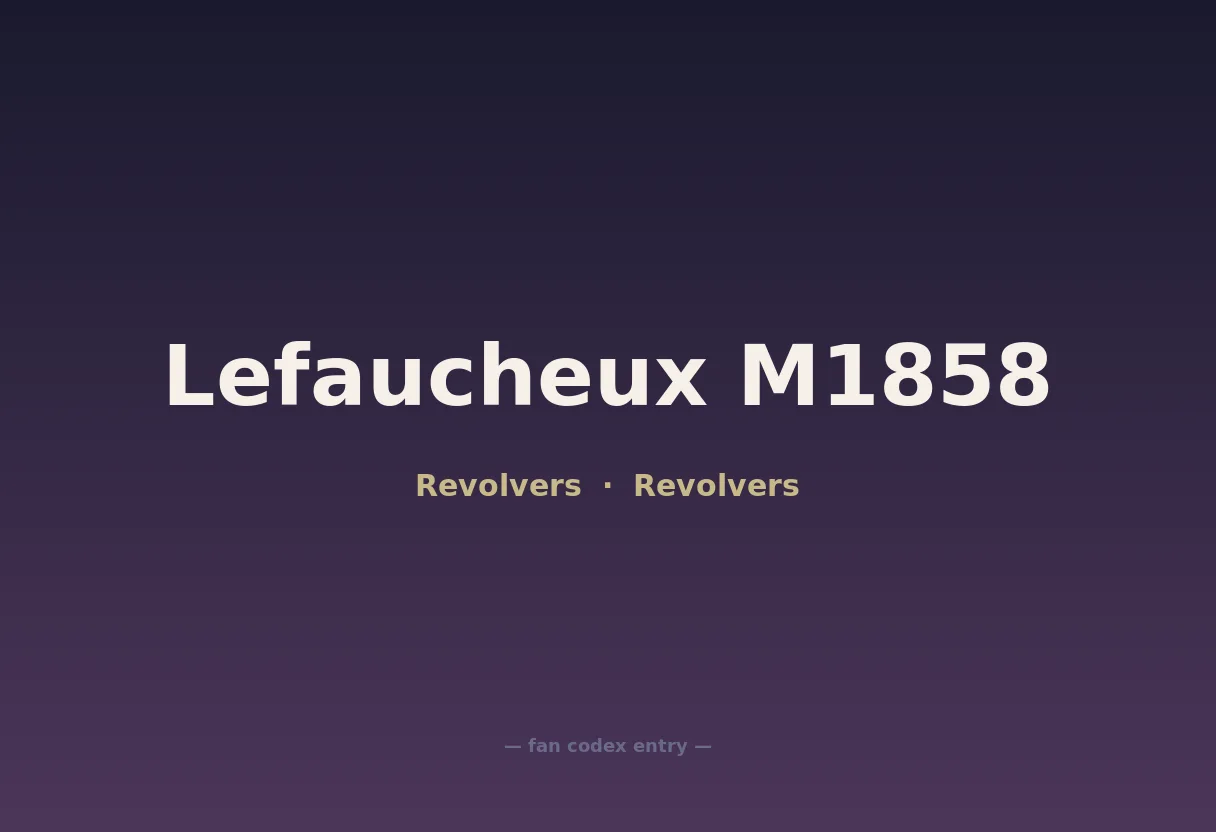 Lefaucheux M1858