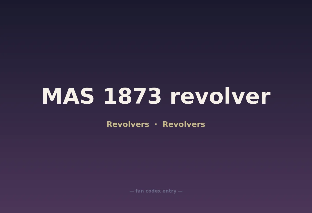 MAS 1873 revolver