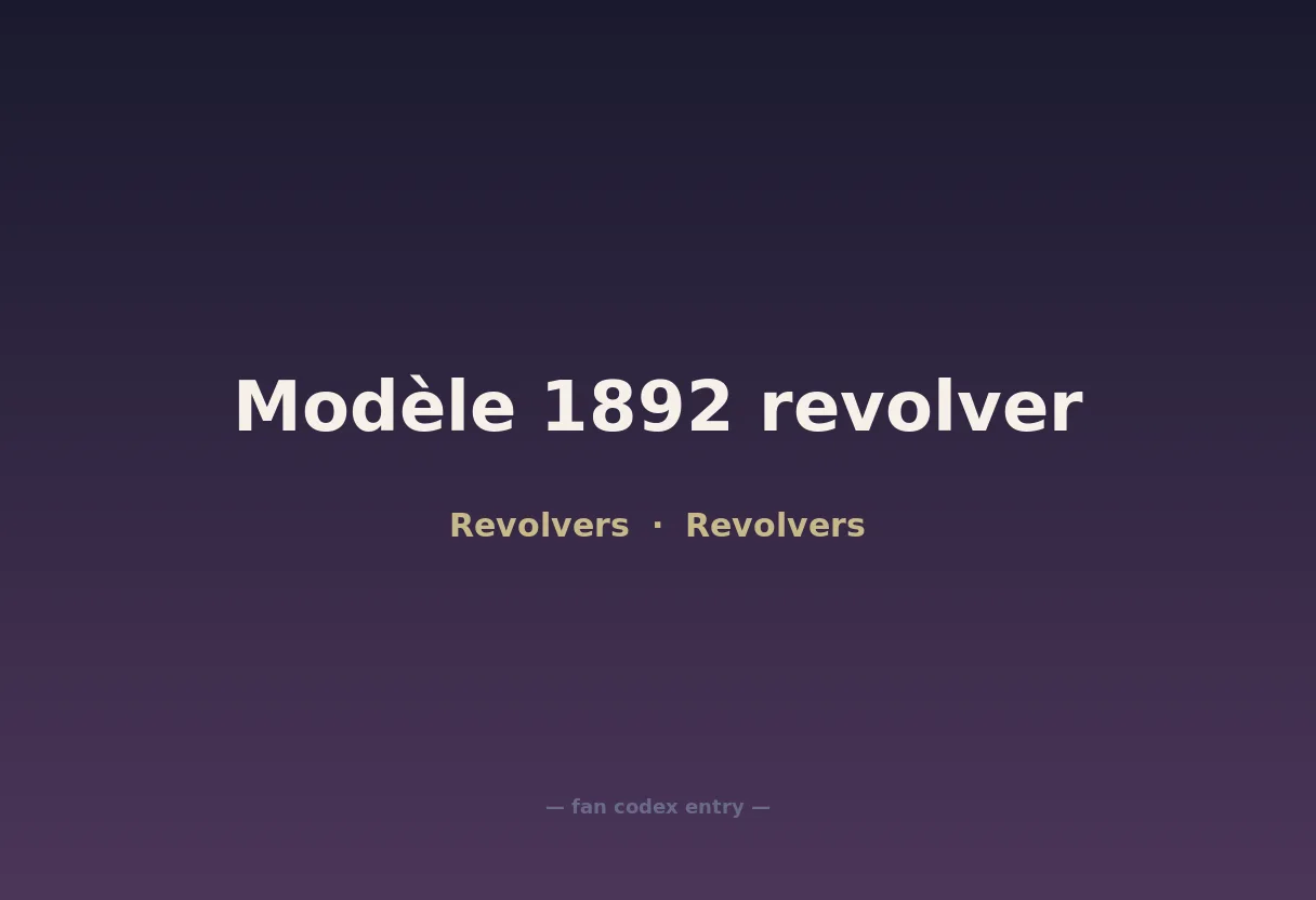 Modèle 1892 revolver