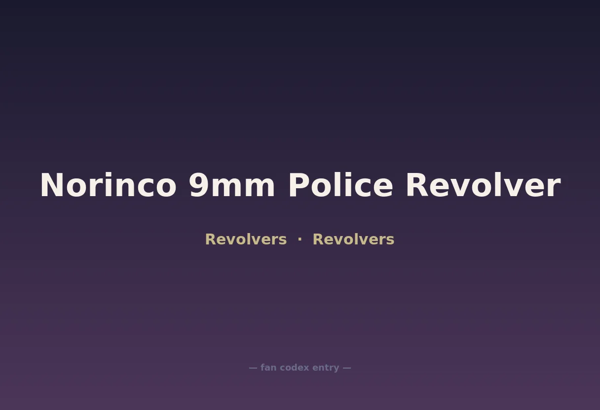 Norinco 9mm Police Revolver