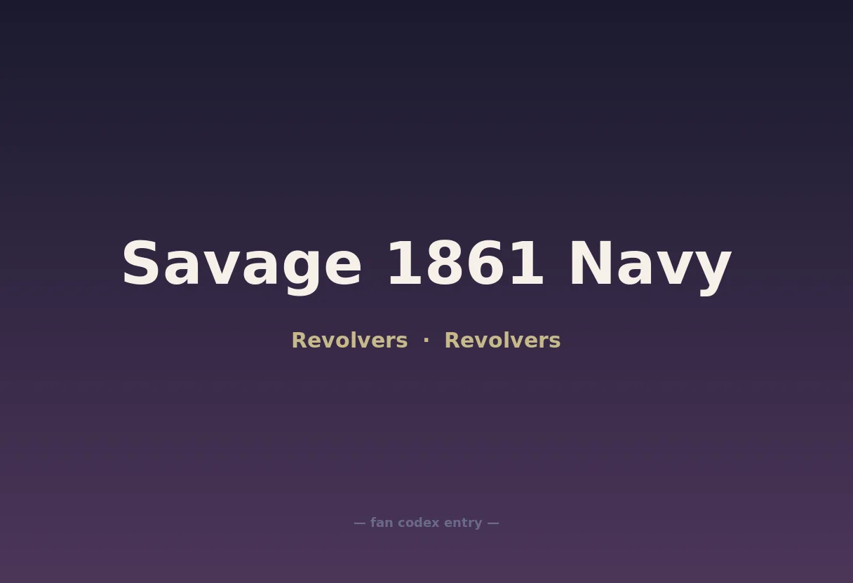 Savage 1861 Navy