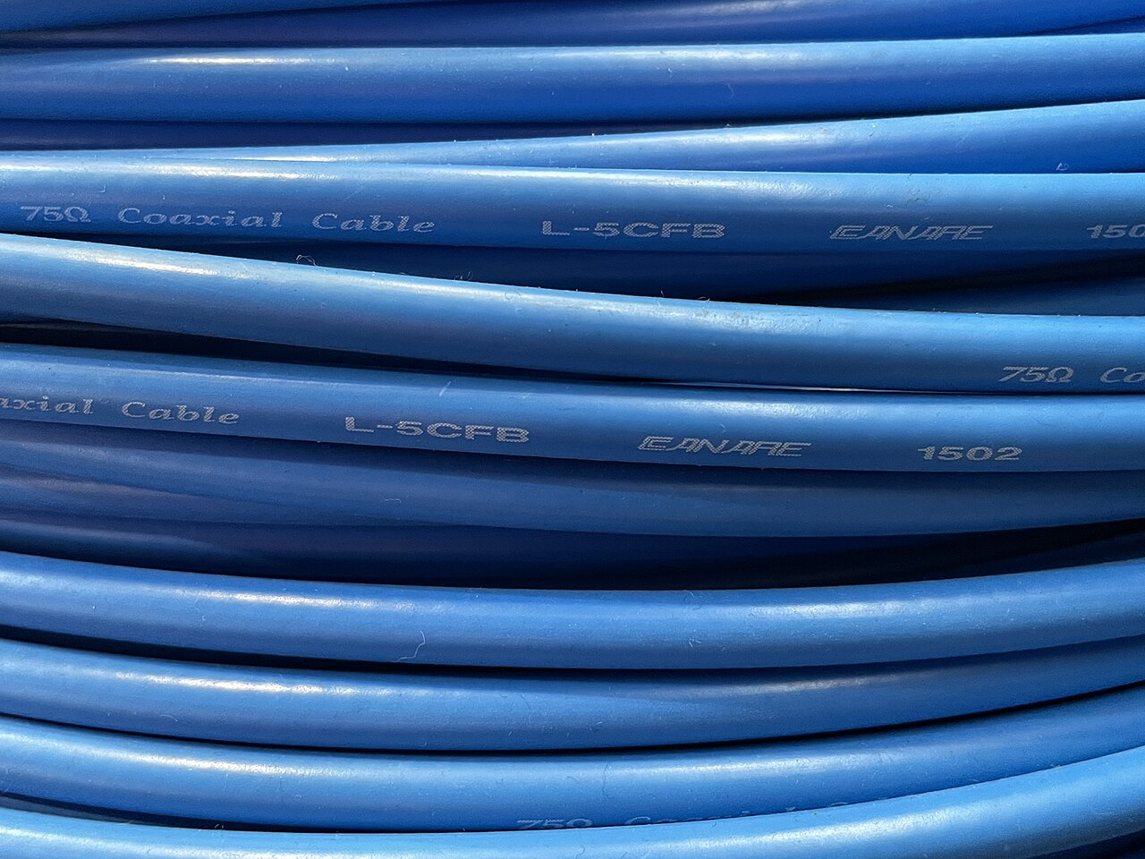 Canare, Coaxial cable, L-5CFB, Blue