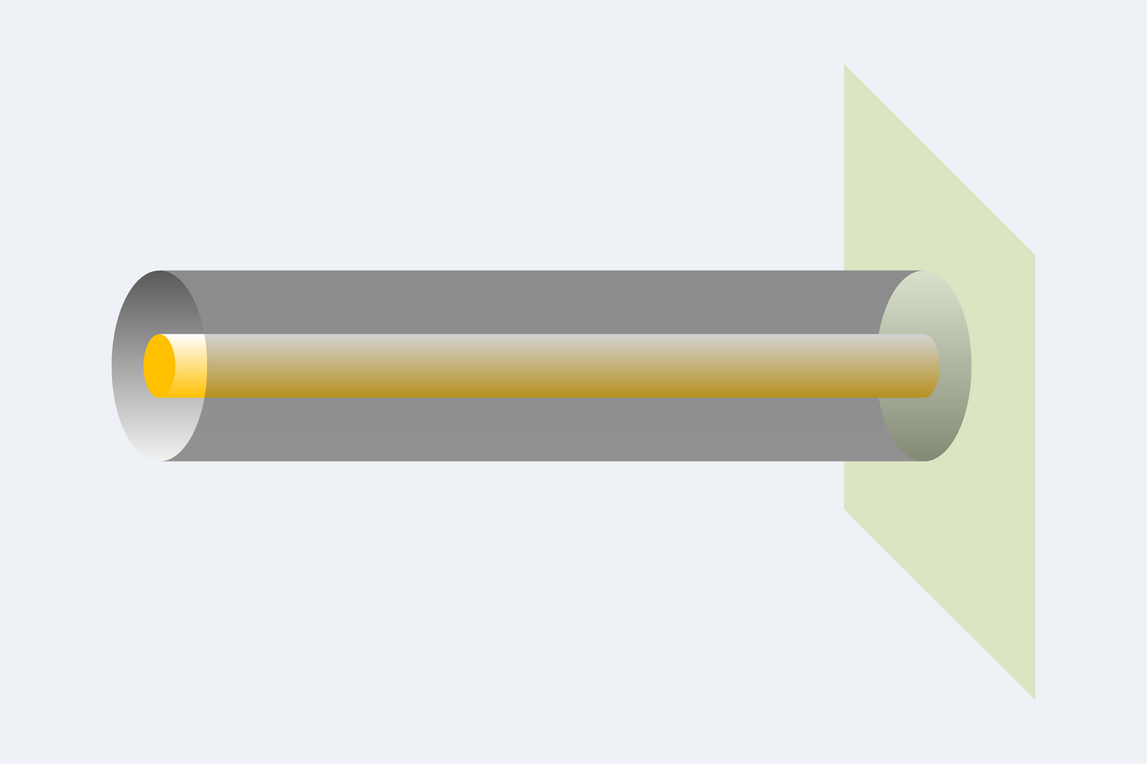 Coaxial Cable Terminated with Space Cloth