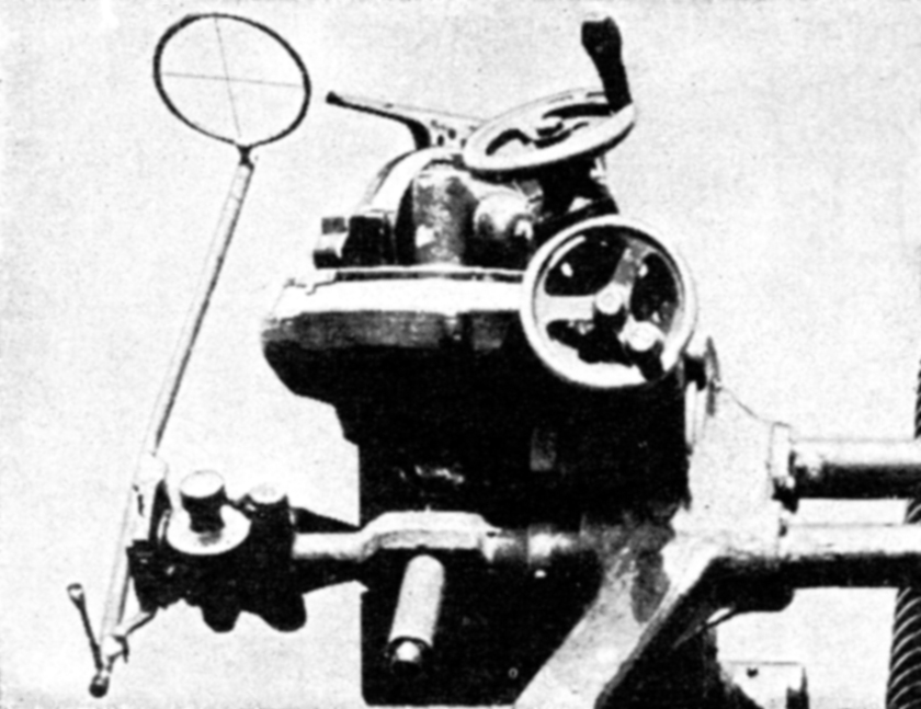 Japanese mechanical lead computing sight - detail - fitted to Type 96 25 mm twin mount