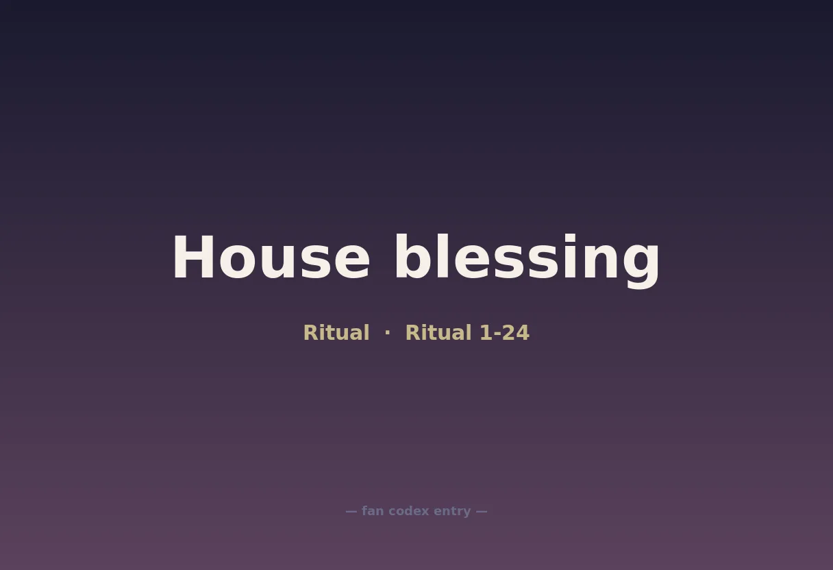 House blessing
