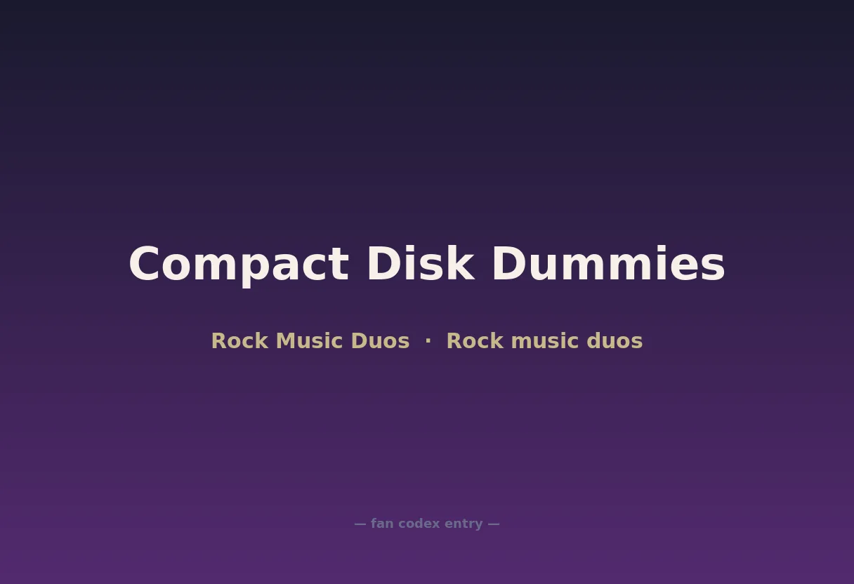 Compact Disk Dummies