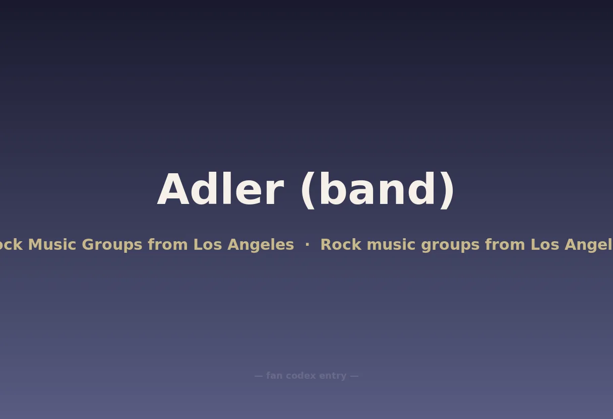 Adler (band)