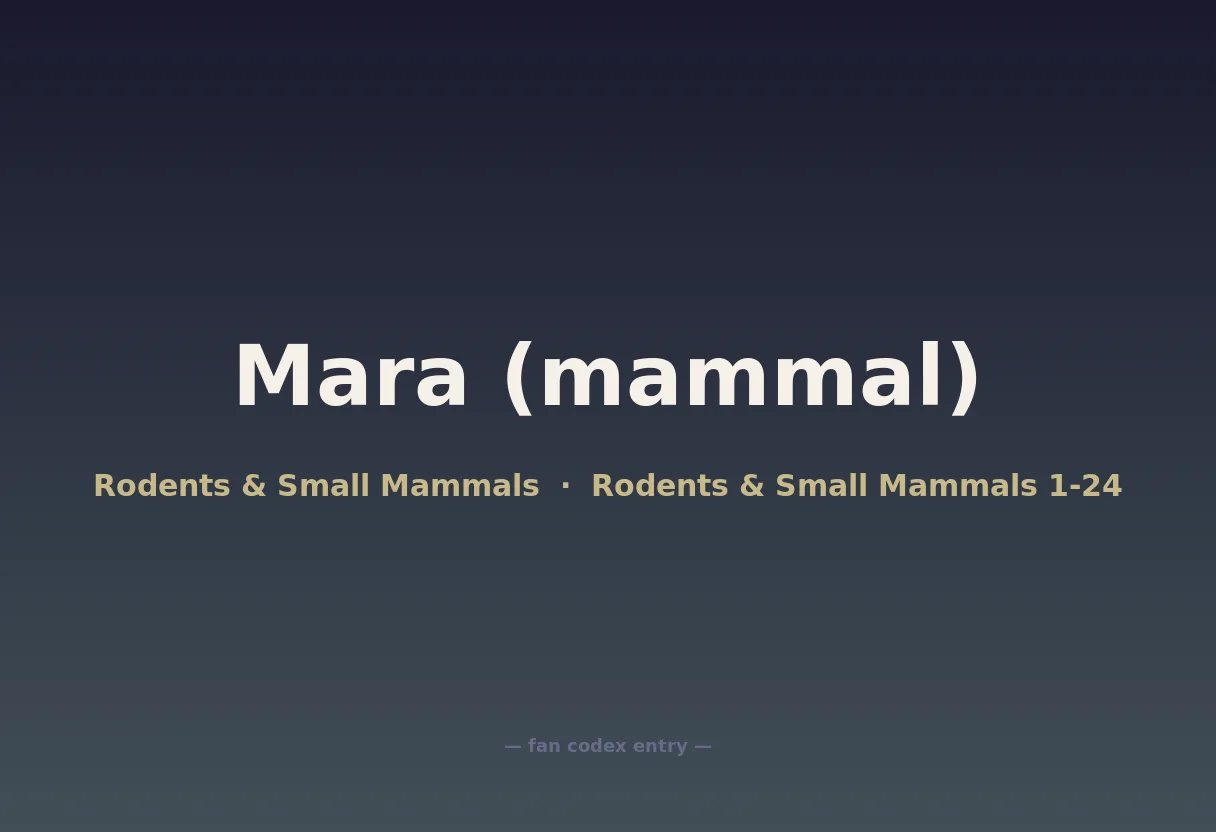 Mara (mammal)