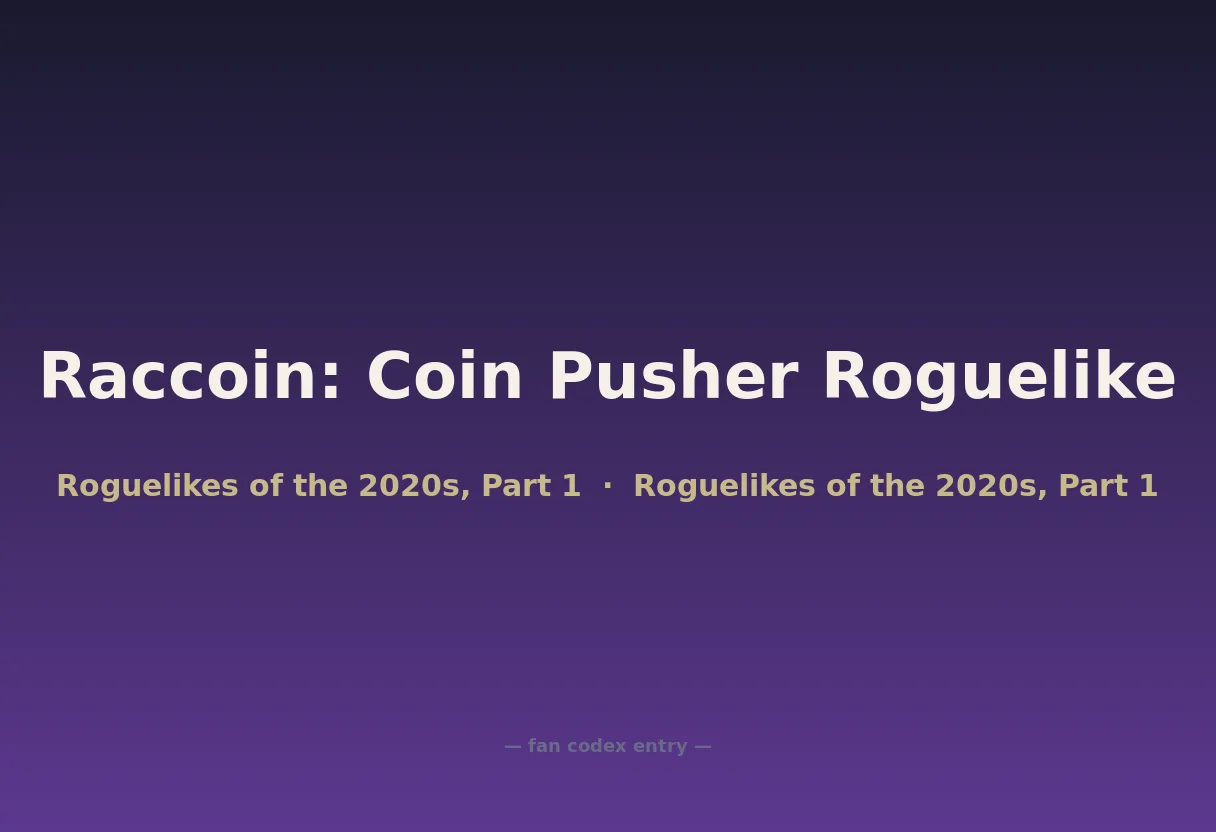 Raccoin: Coin Pusher Roguelike