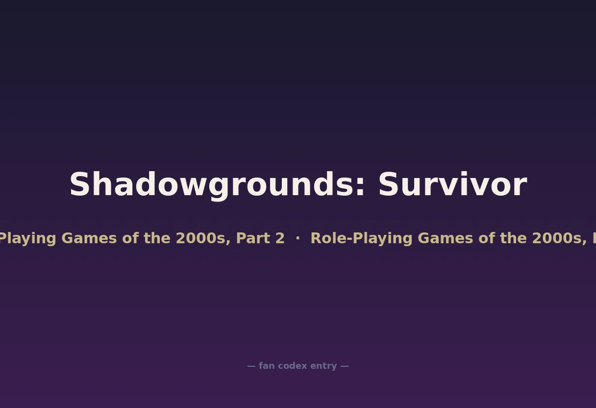 Shadowgrounds: Survivor