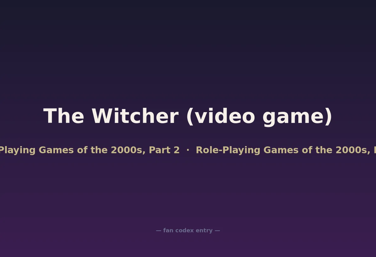 The Witcher (video game)