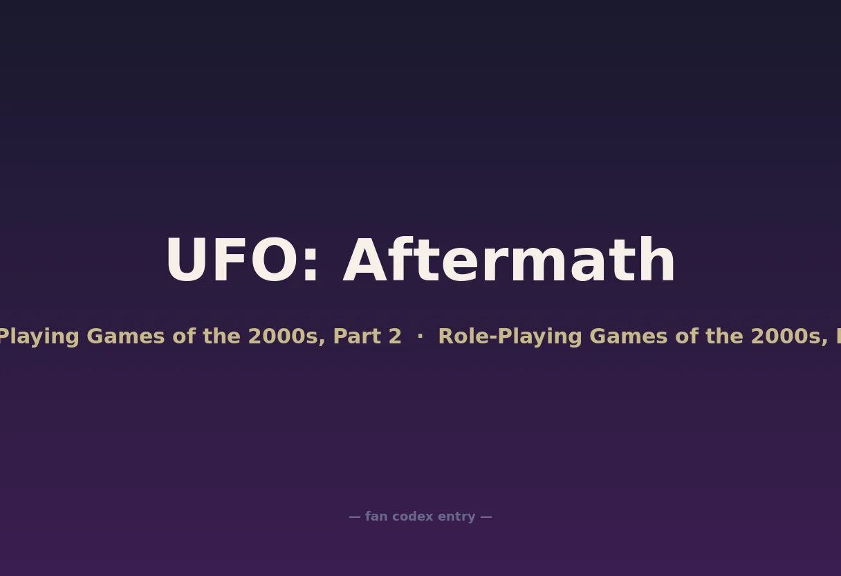 UFO: Aftermath