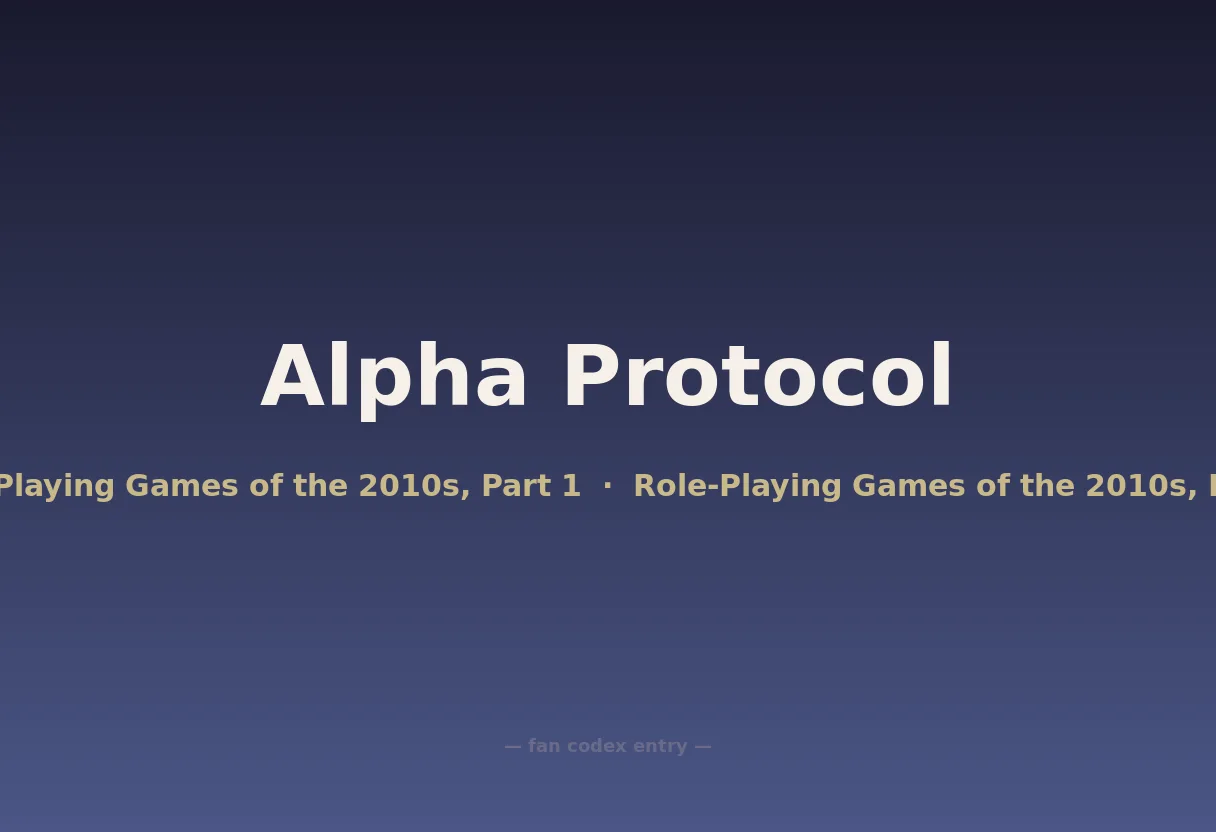 Alpha Protocol
