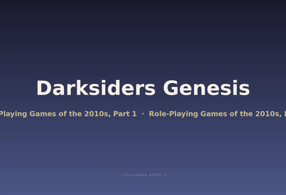 Darksiders Genesis