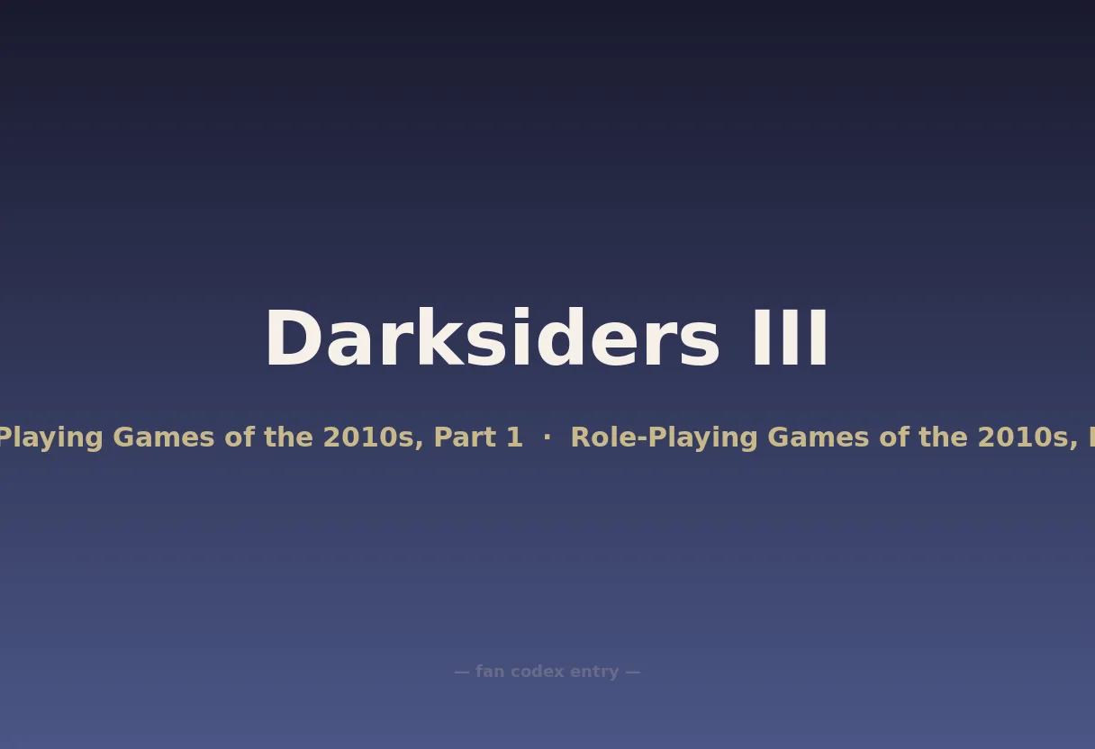 Darksiders III