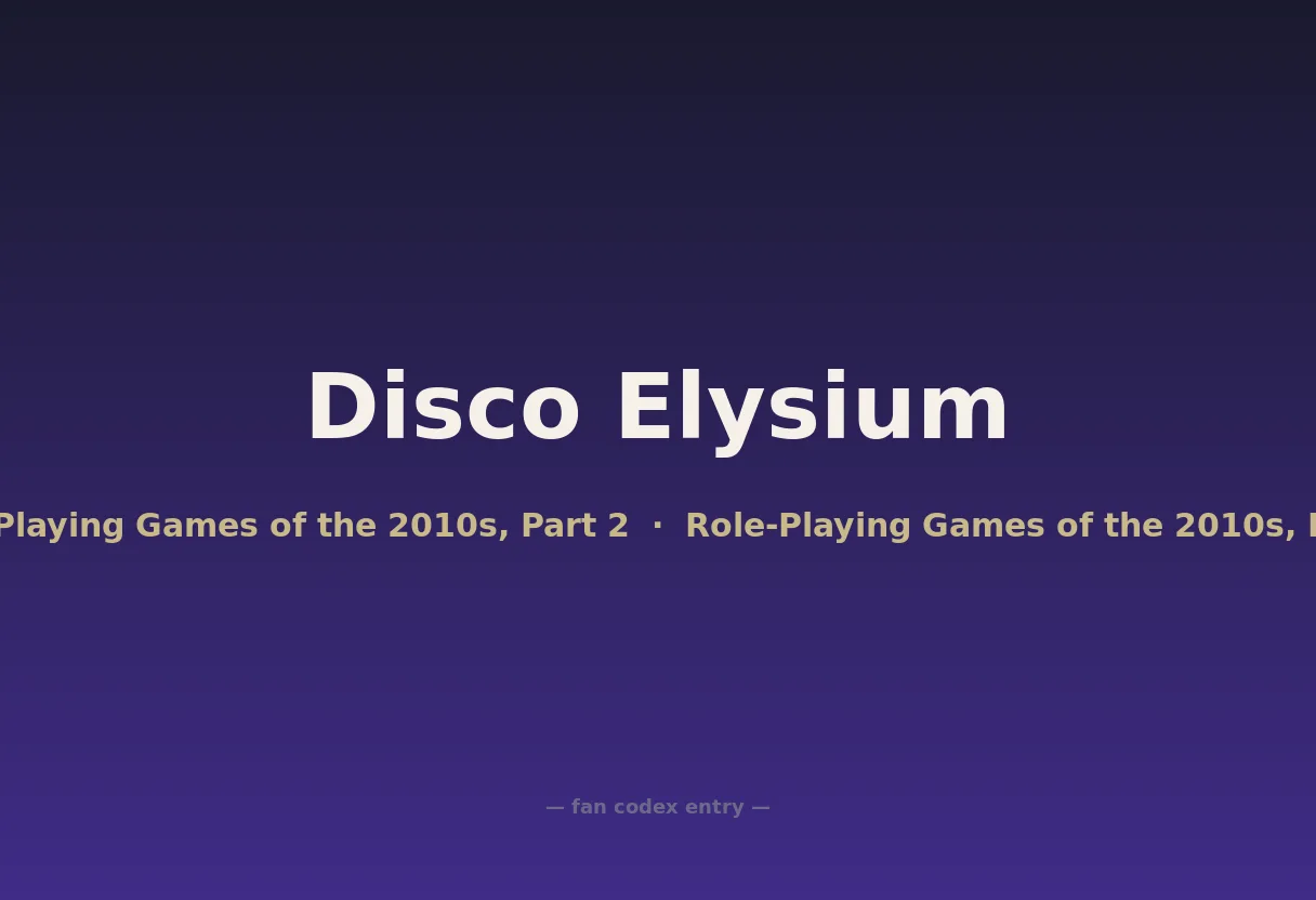 Disco Elysium