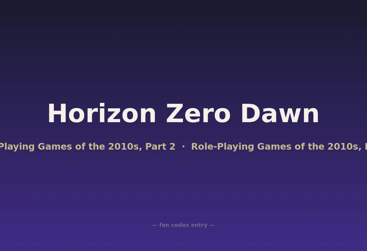 Horizon Zero Dawn