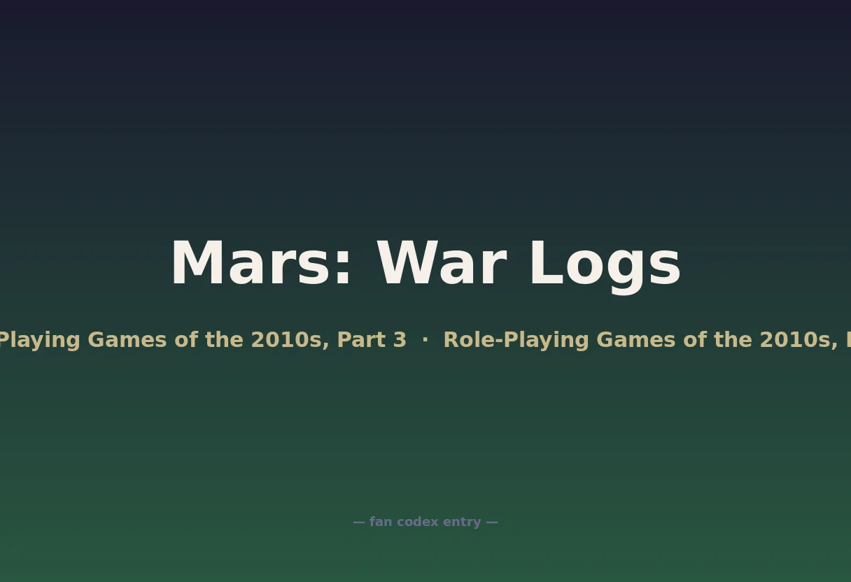 Mars: War Logs