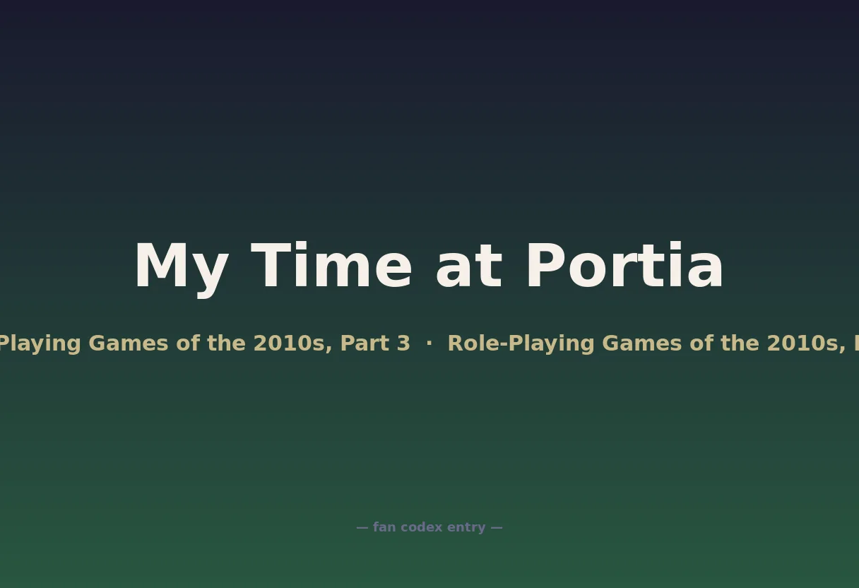 My Time at Portia