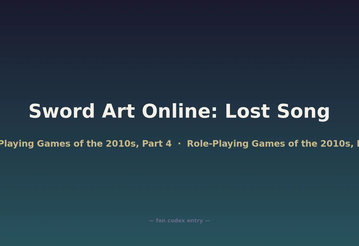 Sword Art Online: Lost Song
