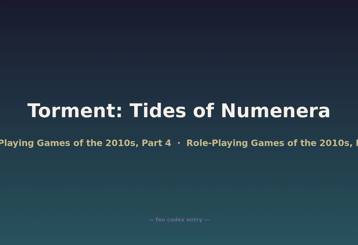 Torment: Tides of Numenera